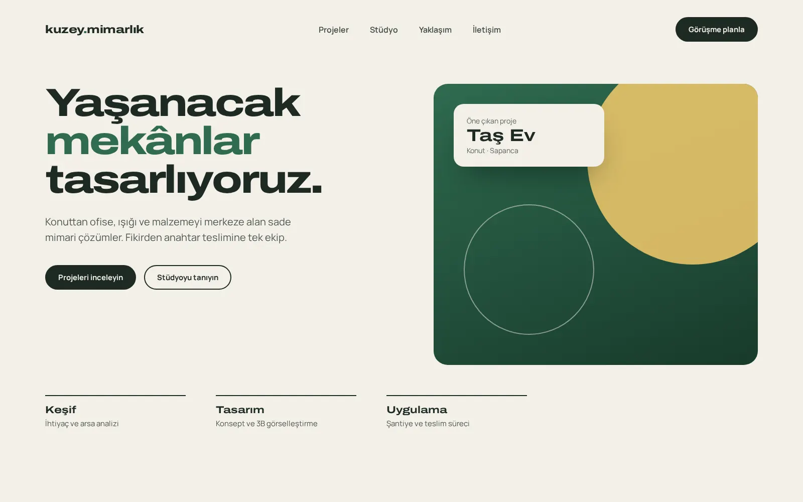 Web site tasarımı örnek ekranı